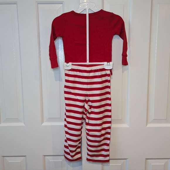 Cat And Jack Unisex Pajamas Holiday Reindeer Christmas Size 2T 2 Piece - Picture 4 of 5